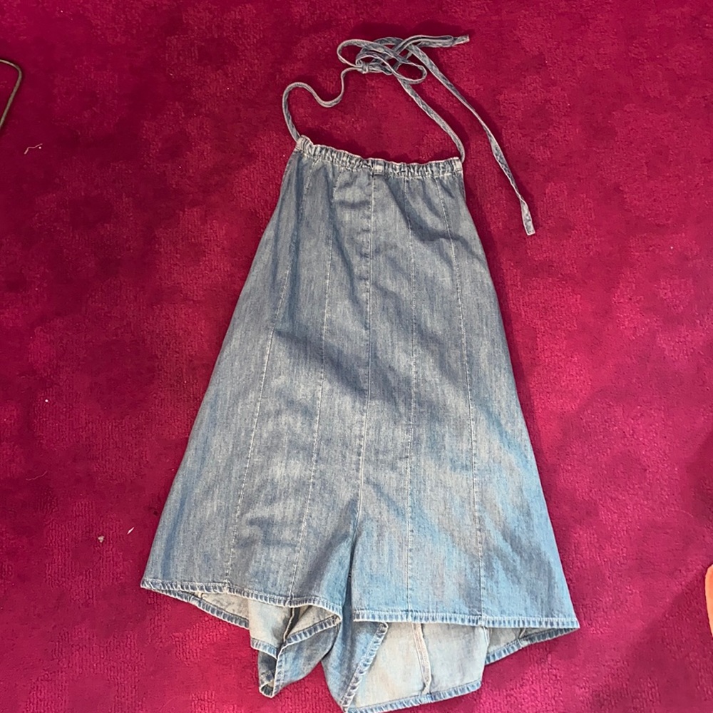 Free People denim overalls